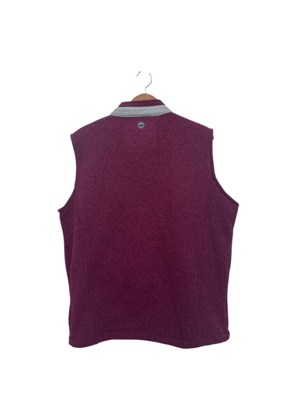 PETER MILLAR FULL ZIP VEST MAROON Size Large - Picture 3 of 9